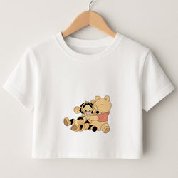 A Hug Said Pooh - Winnie Crop Top