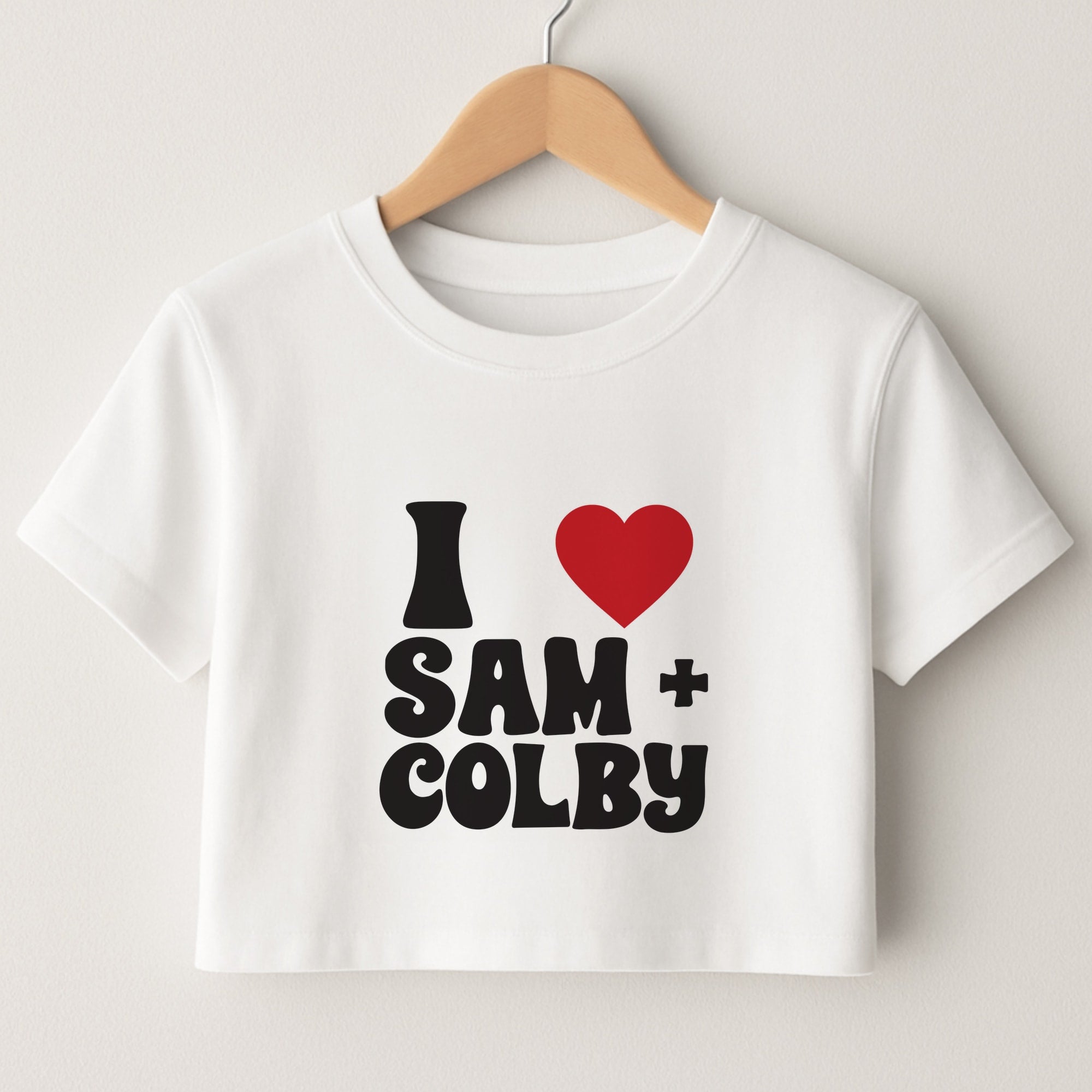 I Love S & C Crop Top