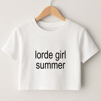 Lorde Girl Summer Crop Top