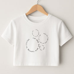 Running In Circles - Post Crop Top