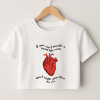 Don't Waste Your Time On Me Crop Top
