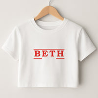 Title - Personalised Stranger Crop Top