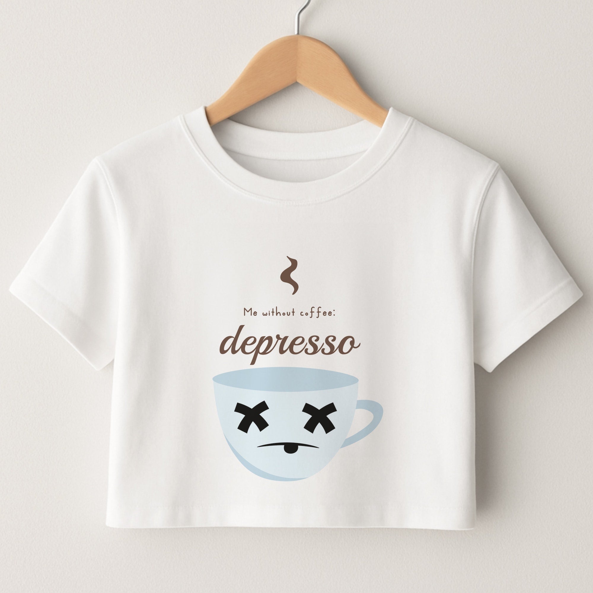 Depresso - Funny Quotes Crop Top