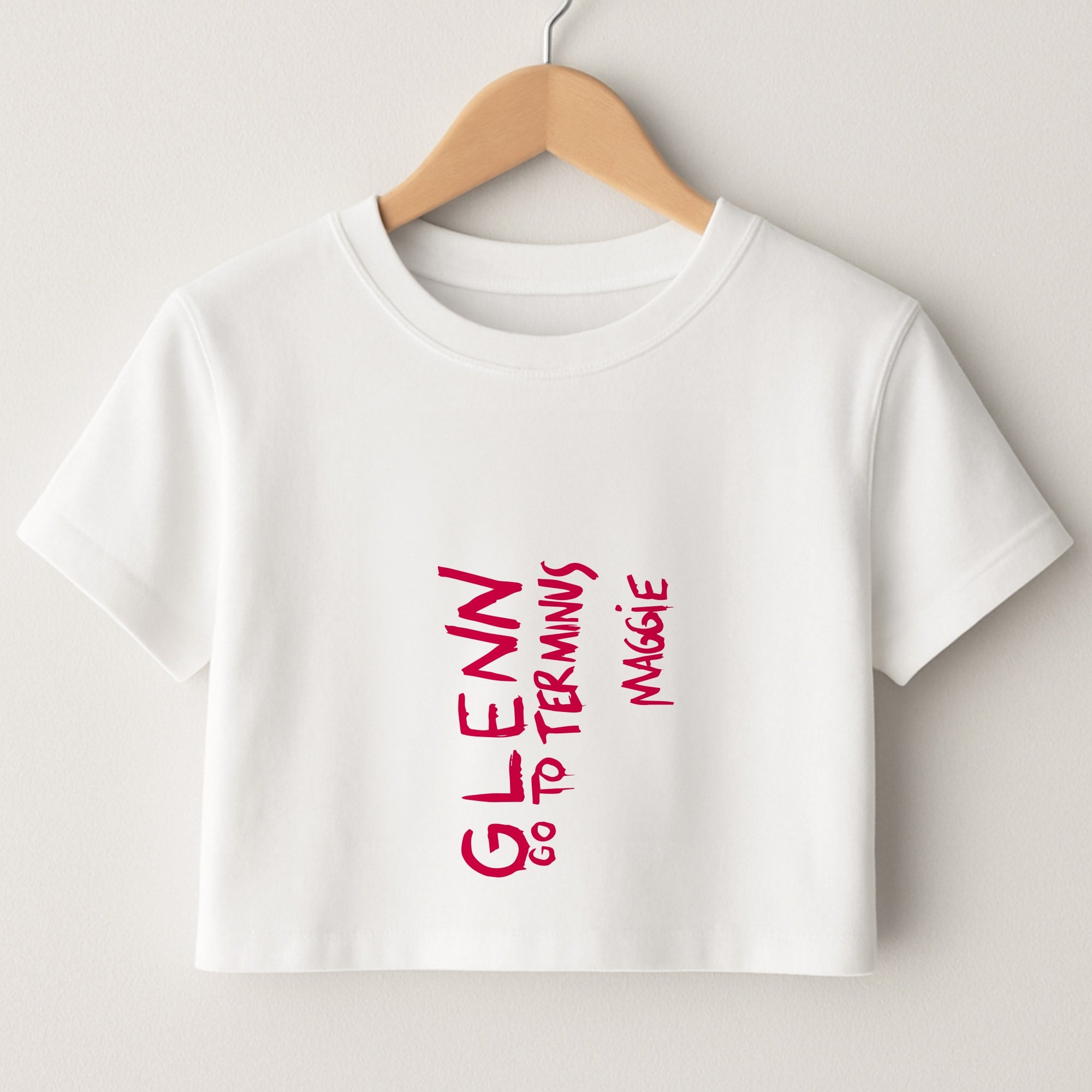 Message For Glenn - TWD Crop Top