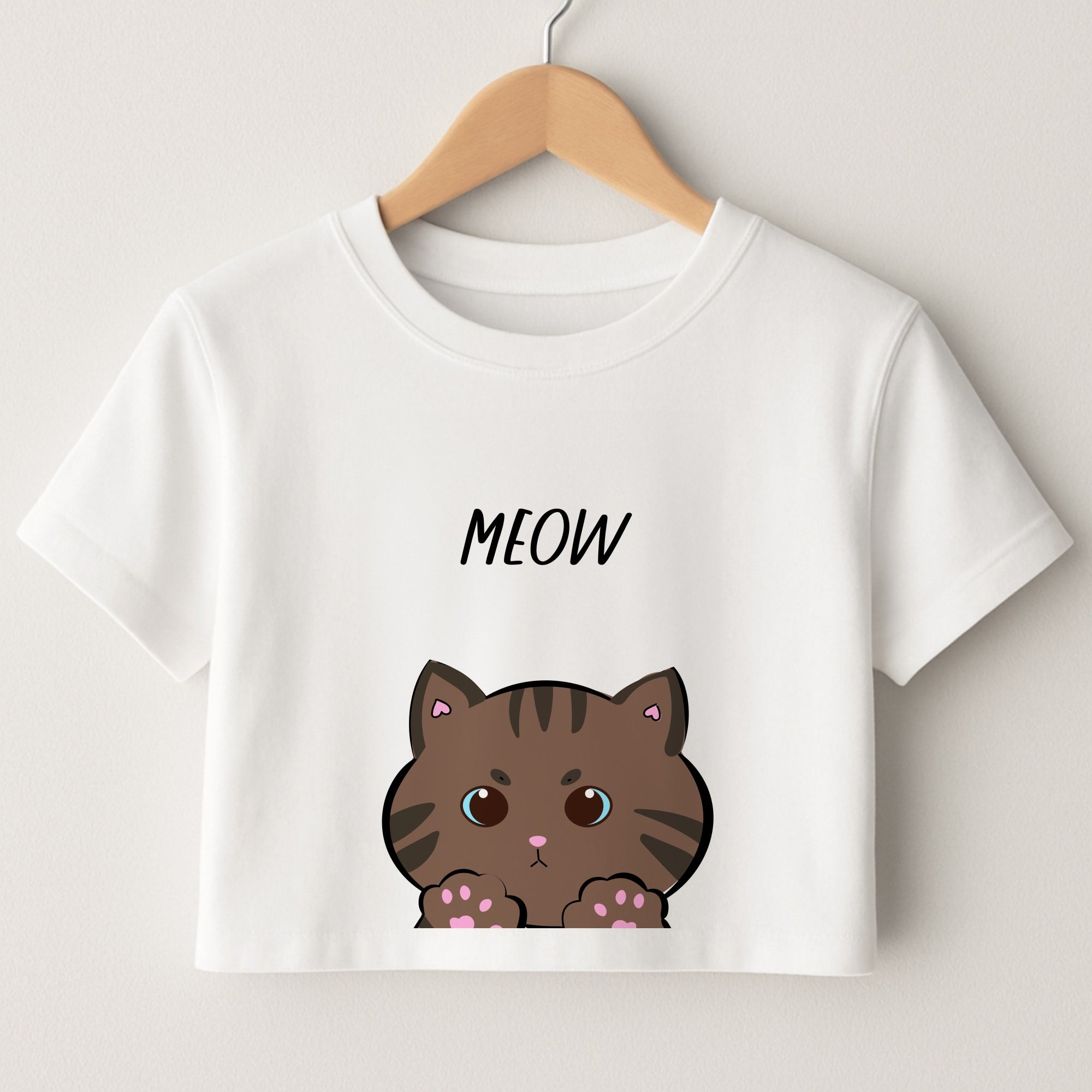 Meow Purple - Cats Crop Top