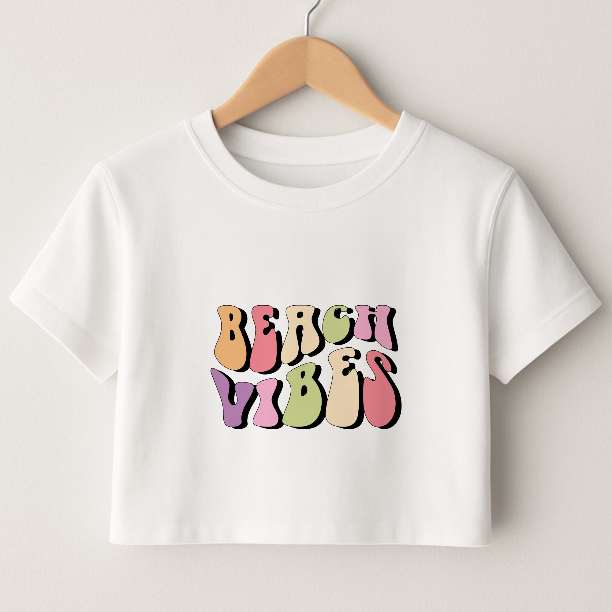 Pastel Beach Vibes Crop Top