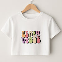 Pastel Beach Vibes Crop Top