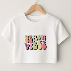 Pastel Beach Vibes Crop Top