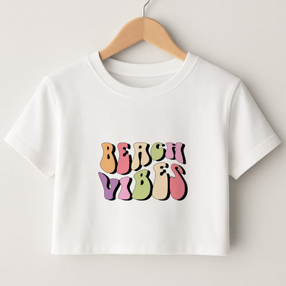Pastel Beach Vibes Crop Top