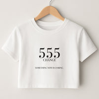 555 - Angel Numbers Crop Top