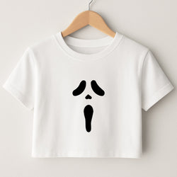 Scream Face Crop Top