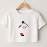 Faceless Donkey Crop Top