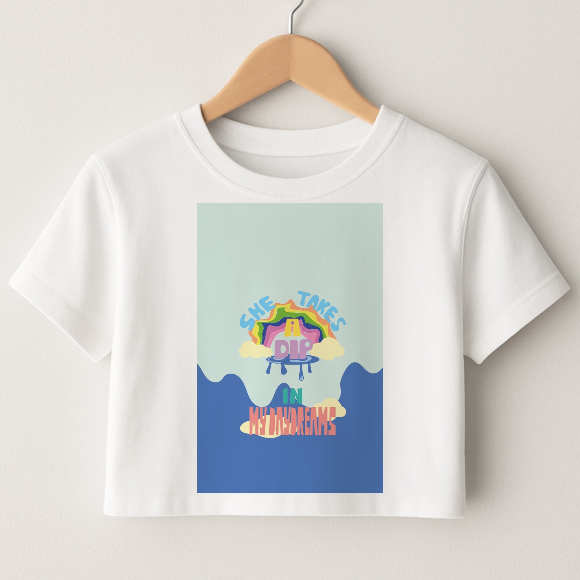 She takes a dip in my daydreams Crop Top
