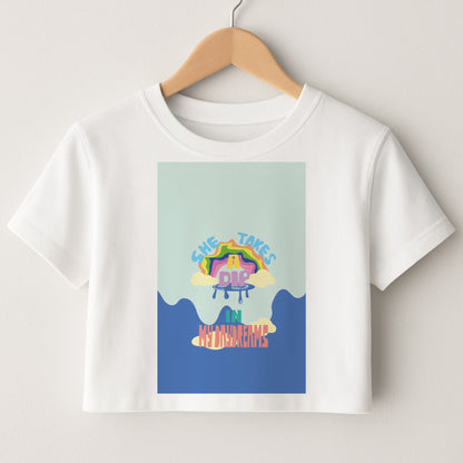 She takes a dip in my daydreams Crop Top