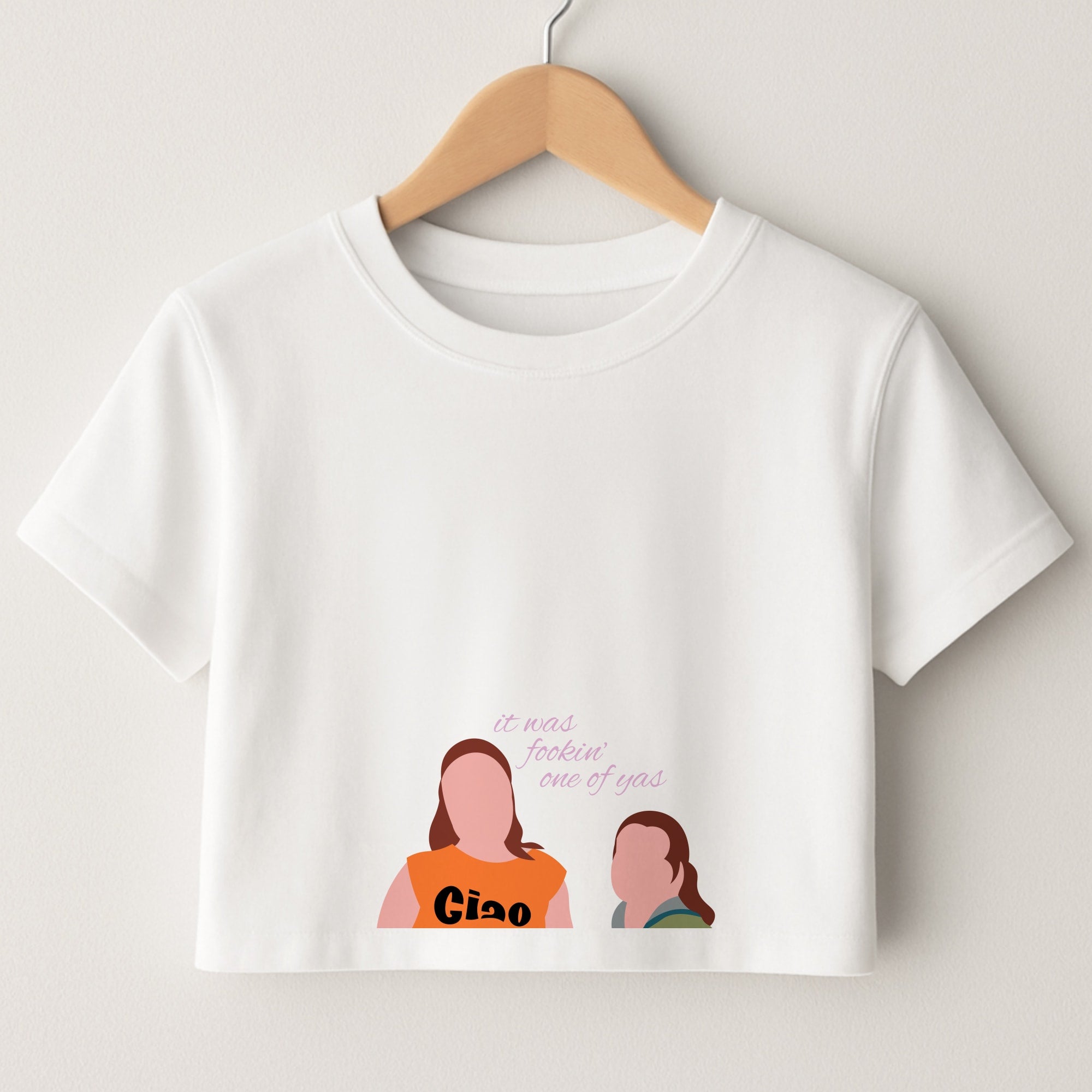 It Was Fookin' One Of Yas - British Pop Culture Crop Top
