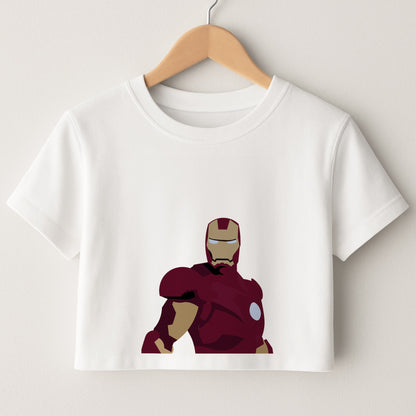 Iron man mask Crop Top