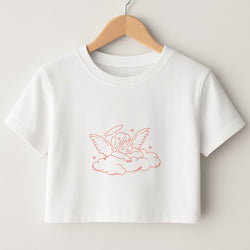 Angel - Clean Girl Aesthetic Crop Top