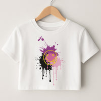 Pink Graffiti - Skate Aesthetic  Crop Top
