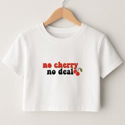 No Cherry No Deal Crop Top