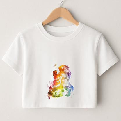 Watercolour Beauty Fairytale Crop Top