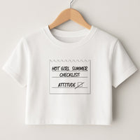 Hot Girl Summer Checklist - Summer Crop Top
