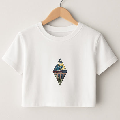 Flying Car Crop Top