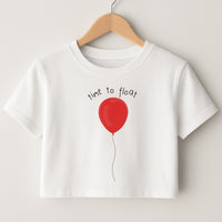 Time To Float - Clown Crop Top