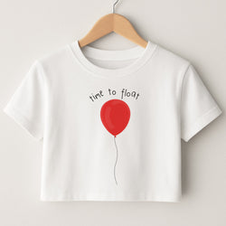Time To Float - Clown Crop Top