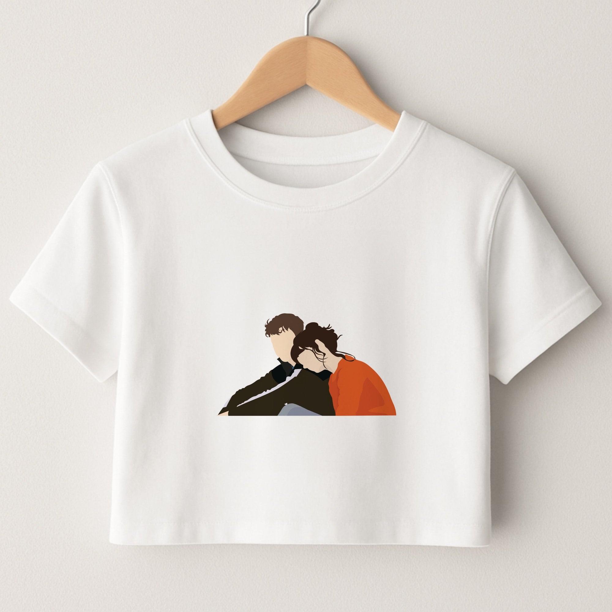 Marianne Resting On Connell Crop Top