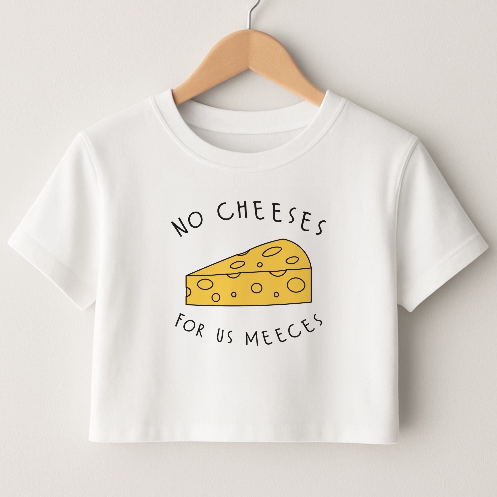 No Cheeses For Us Meeces Crop top