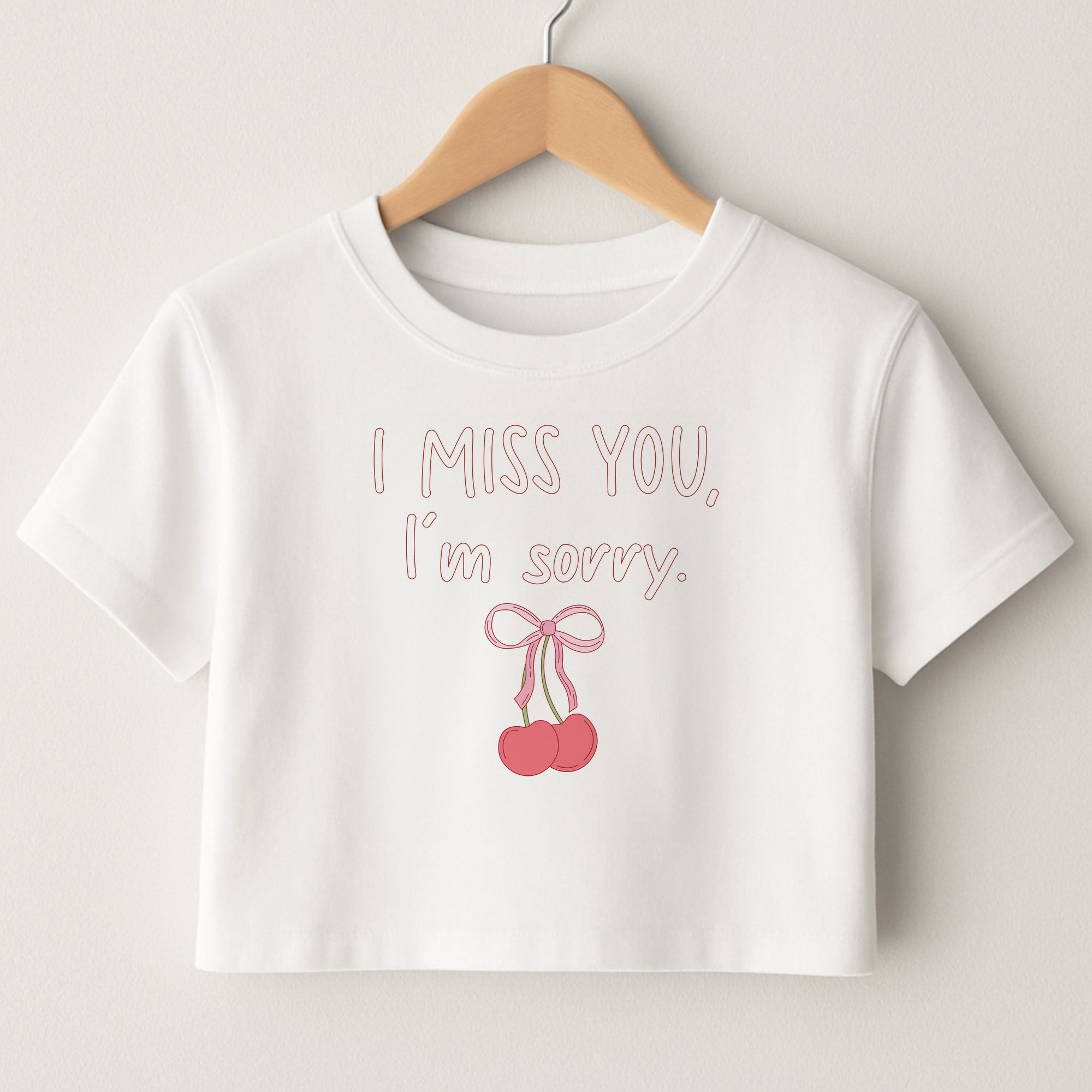 I Miss You , I'm Sorry - Abrams Crop Top