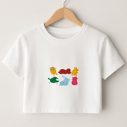 Animal Doodles - Emma Chamerlain Crop Top