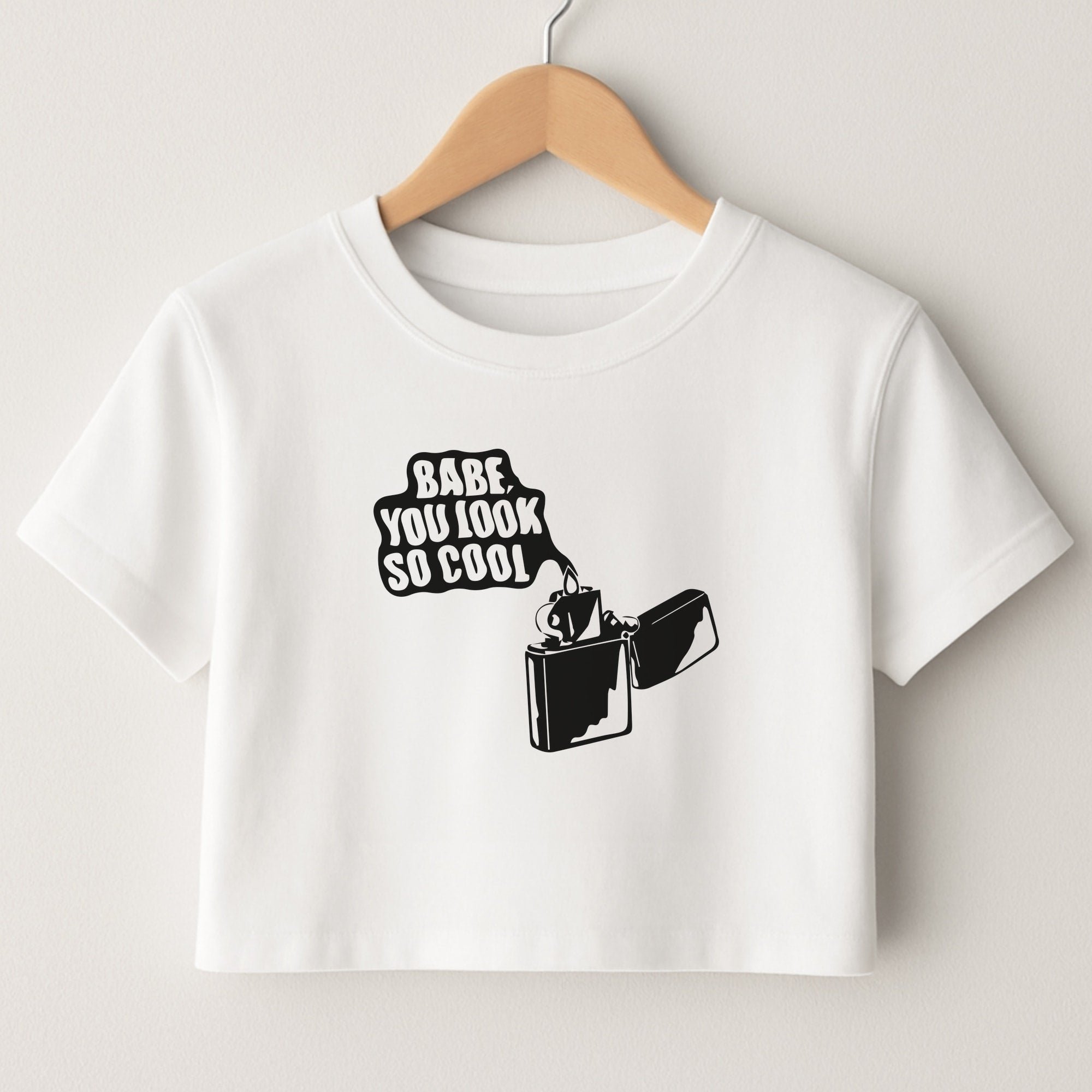 Babe, You Look So Cool - 1975 Crop Top