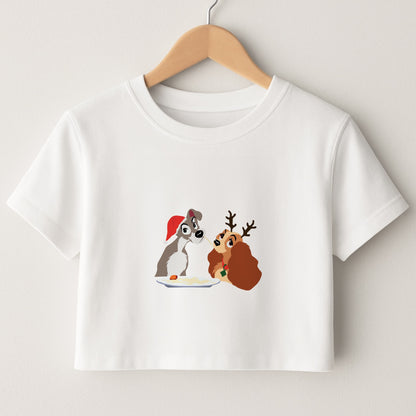 Christmas Lady Crop Top
