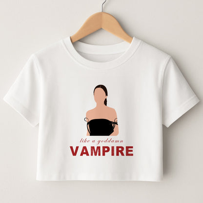 Goddamn Vampire Crop Top