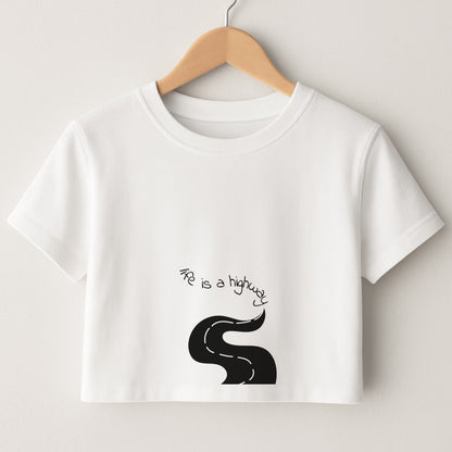 Life Is A Highway - Cars Crop Top