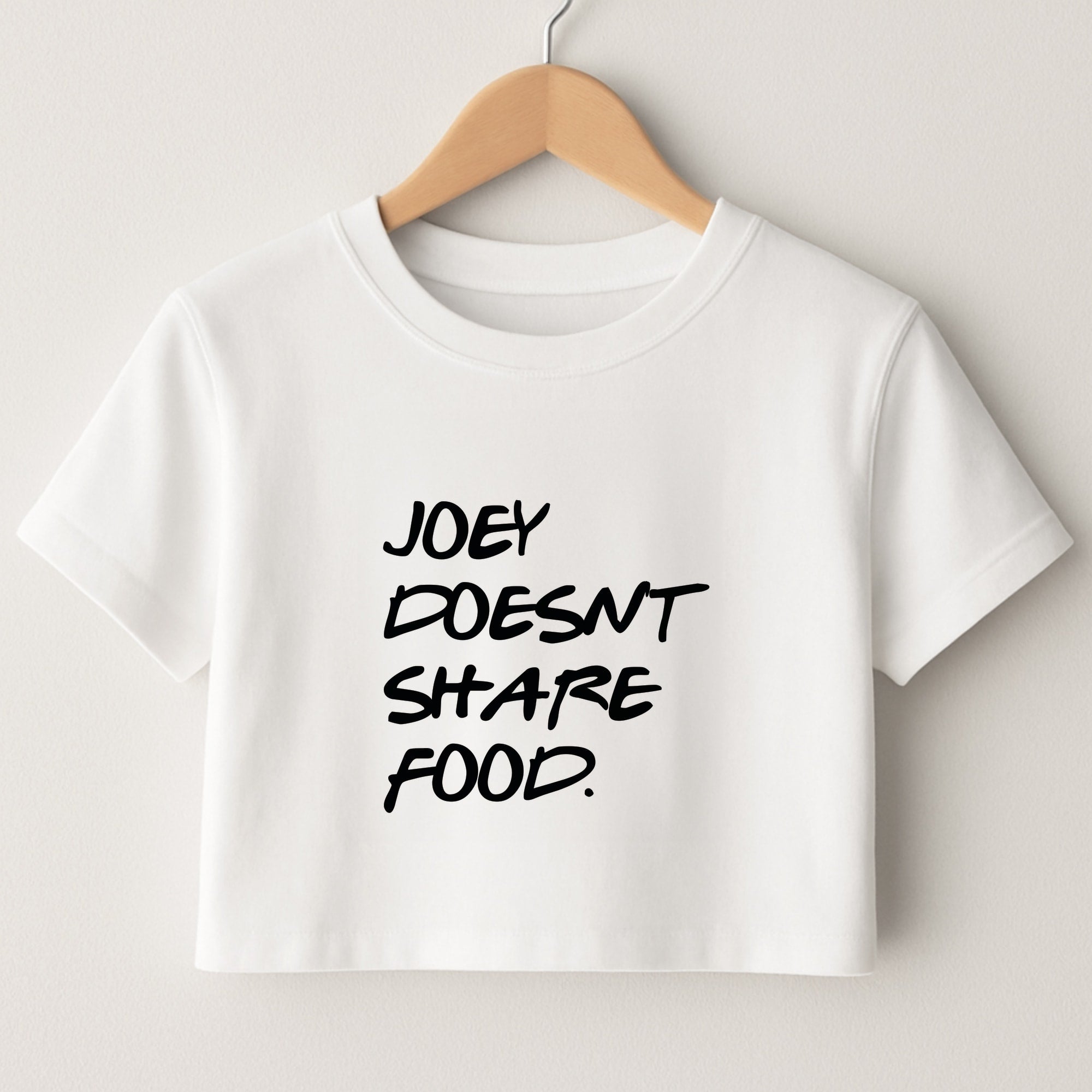 Joey Doesn't Share Food, Black Crop Top