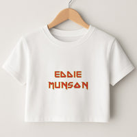 Eddie Munson Text Crop Top