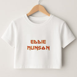 Eddie Munson Text Crop Top