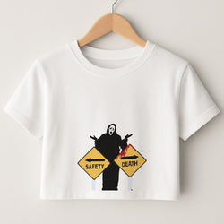 Safety Or Death - Scream Crop Top