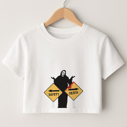 Safety Or Death - Scream Crop Top