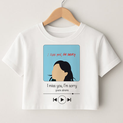 I Miss You - Abrams Crop Top