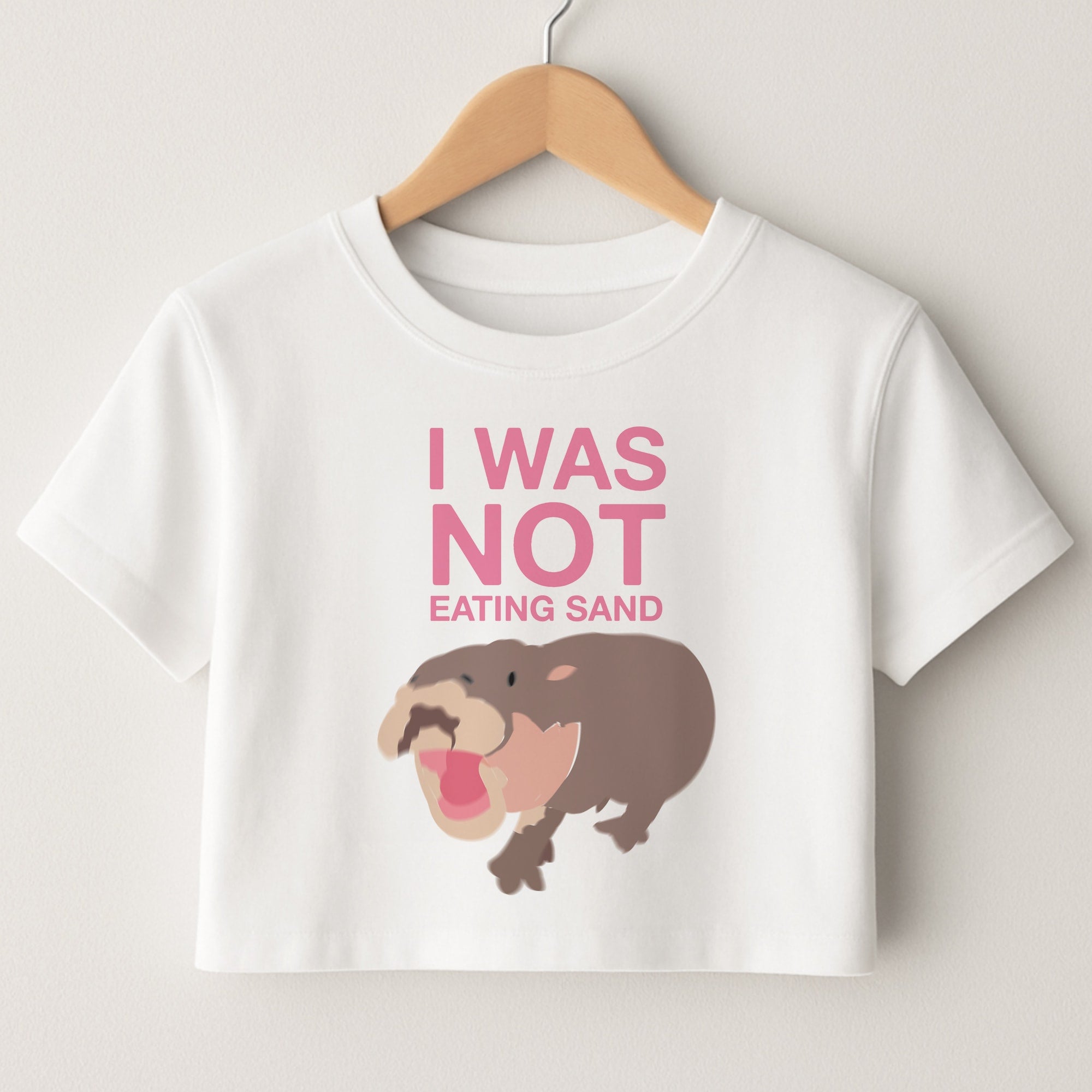 I Was Not Eating Sand Crop Top