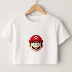 Mario Face - Mario Crop Top