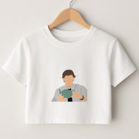 Jim's Tea Pot For Pam Crop Top