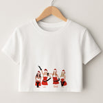 Meanies Christmas Crop Top