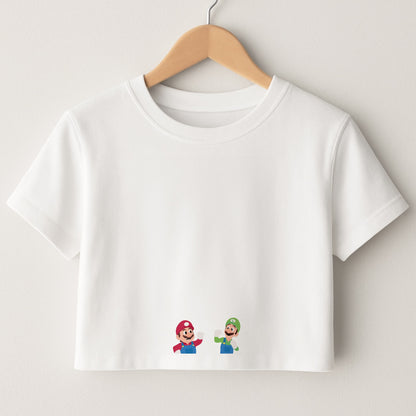 Mario And Luigi Crop Top