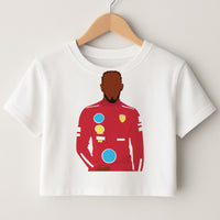 Hamilton In Red Crop Top