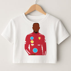 Hamilton In Red Crop Top