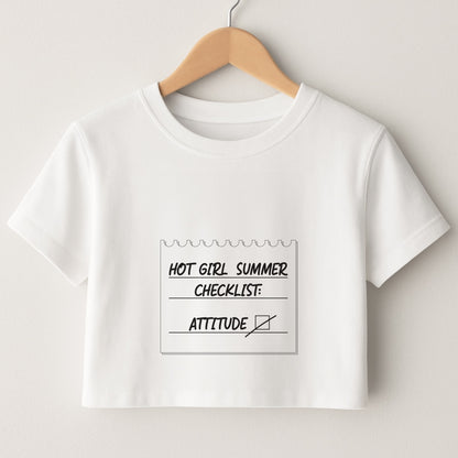 Hot Girl Summer Checklist - Summer Crop Top